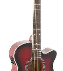 Admira Indiana Guitarra Acústica Roja Brillo